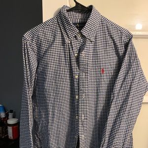 Polo button down means shirt